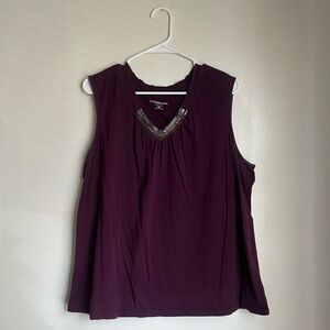 Chico's Purple Sleeveless Top